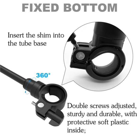 Bike Mirrors for Handlebars Rearview Mirror-Bicycle Mirrors Adjustable Rotatable - Picture 6 of 7